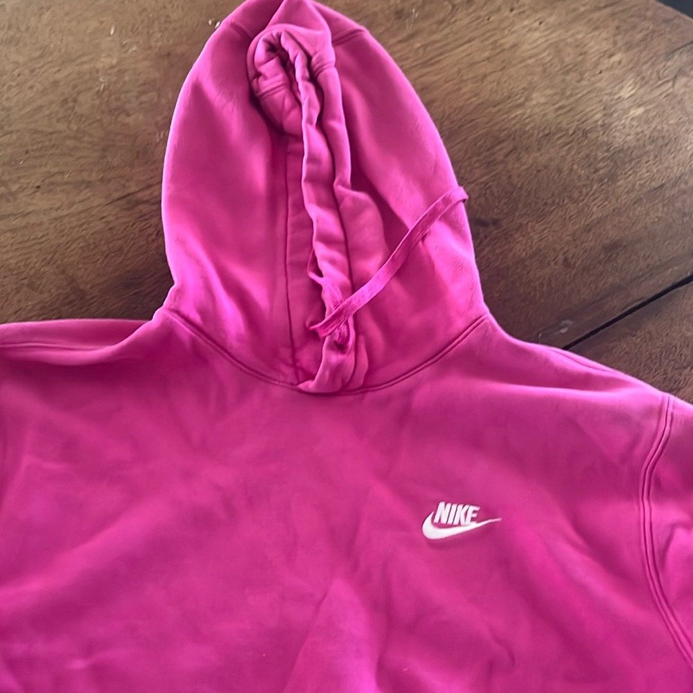 Pink Nike hoodie